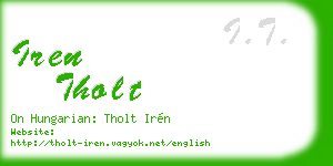 iren tholt business card