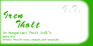 iren tholt business card